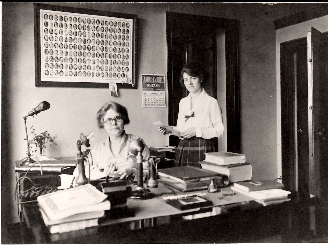 Photo of Mary Howard and woman in an office setting